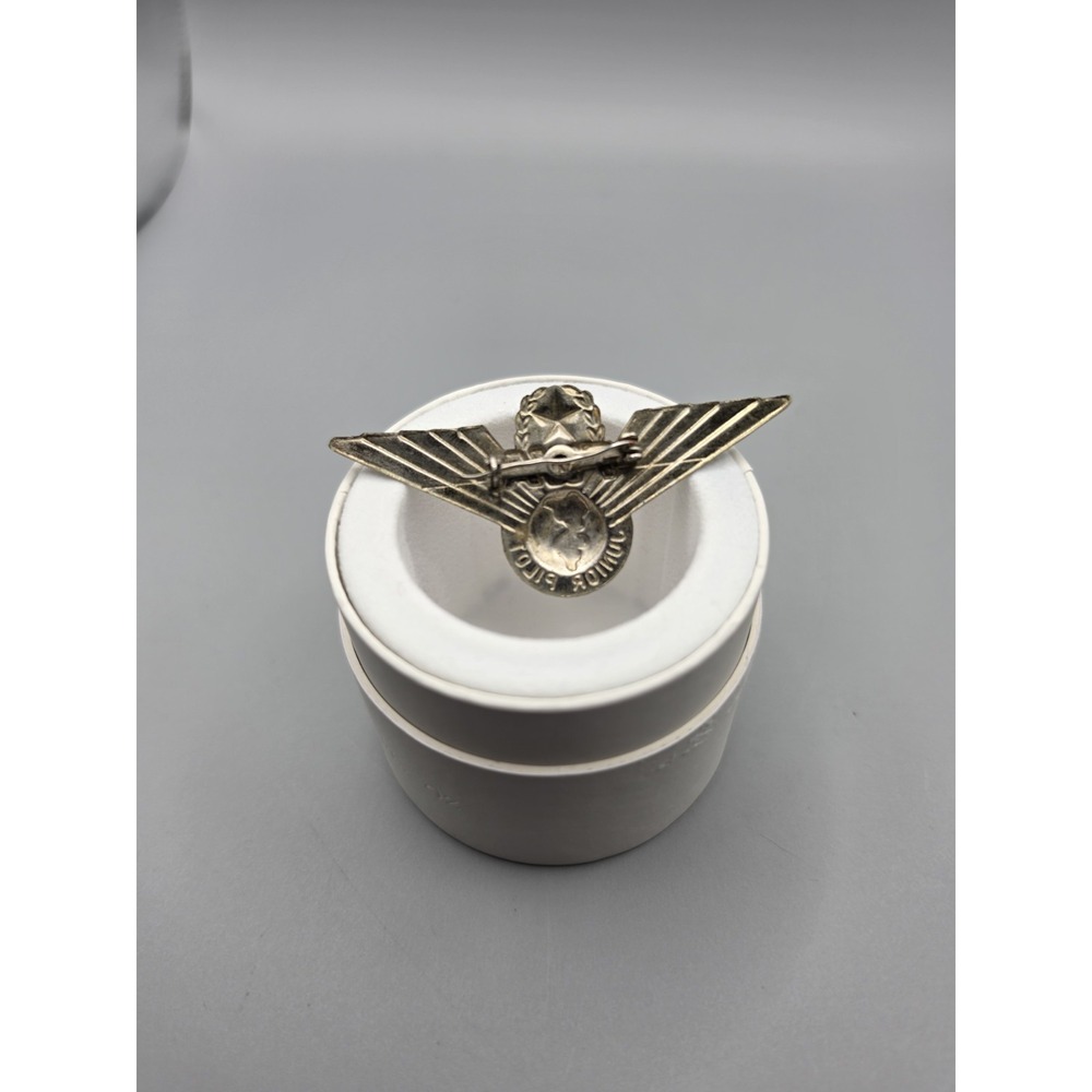 Vintage TWA Junior Pilot Wings Pin Metal Trans World Airlines 1960s Aviation - Picture 2 of 4